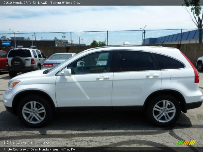 Taffeta White / Gray 2010 Honda CR-V EX-L AWD