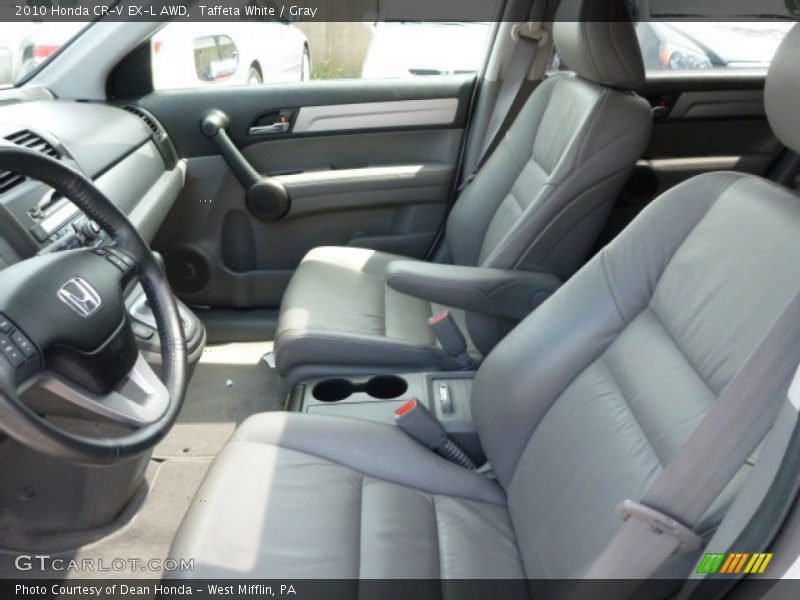 Taffeta White / Gray 2010 Honda CR-V EX-L AWD