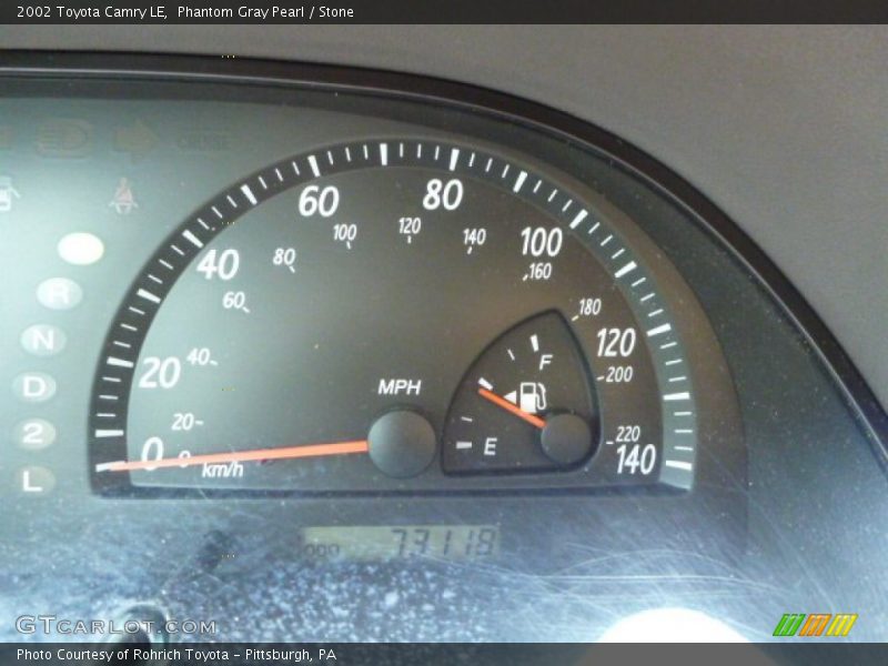 Phantom Gray Pearl / Stone 2002 Toyota Camry LE
