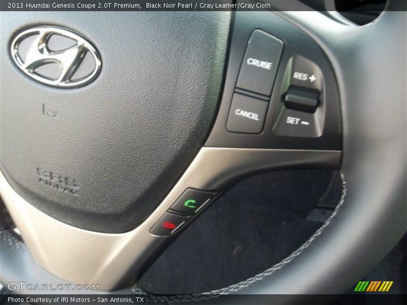 Black Noir Pearl / Gray Leather/Gray Cloth 2013 Hyundai Genesis Coupe 2.0T Premium