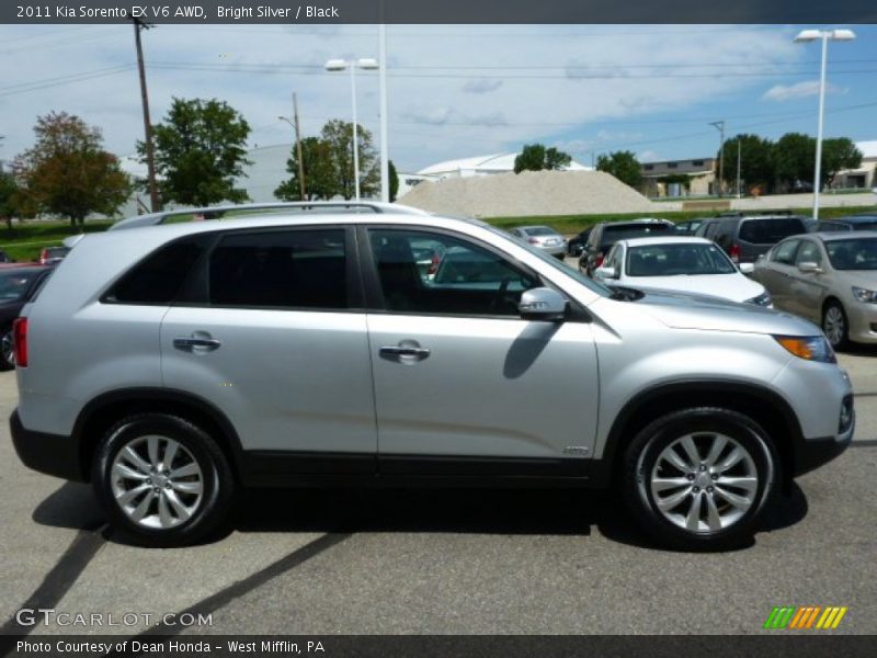 Bright Silver / Black 2011 Kia Sorento EX V6 AWD