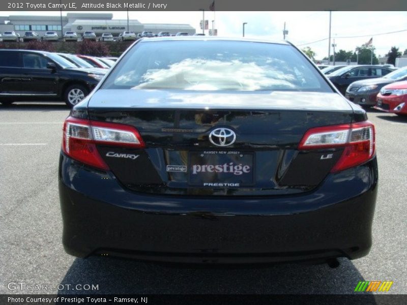 Attitude Black Metallic / Ivory 2012 Toyota Camry LE
