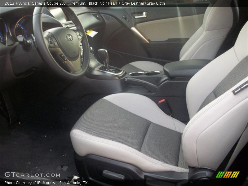 Black Noir Pearl / Gray Leather/Gray Cloth 2013 Hyundai Genesis Coupe 2.0T Premium