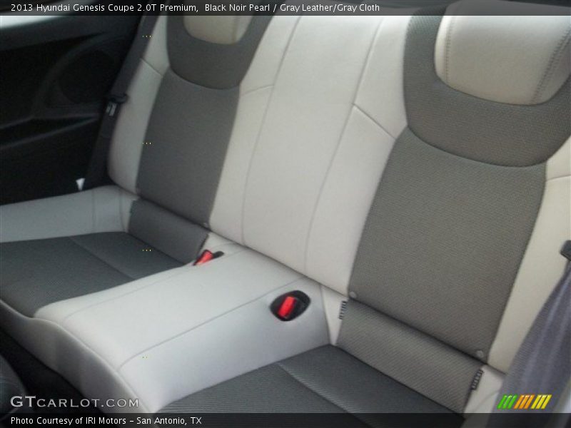 Black Noir Pearl / Gray Leather/Gray Cloth 2013 Hyundai Genesis Coupe 2.0T Premium