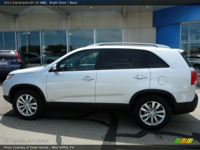 Bright Silver / Black 2011 Kia Sorento EX V6 AWD