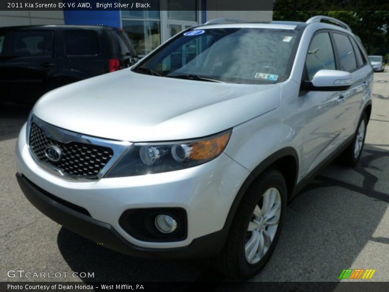 Bright Silver / Black 2011 Kia Sorento EX V6 AWD