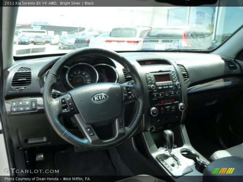 Bright Silver / Black 2011 Kia Sorento EX V6 AWD
