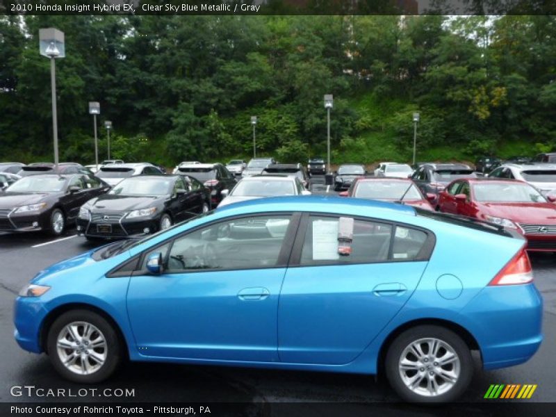 Clear Sky Blue Metallic / Gray 2010 Honda Insight Hybrid EX