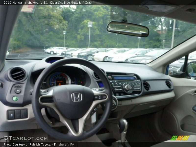 Clear Sky Blue Metallic / Gray 2010 Honda Insight Hybrid EX