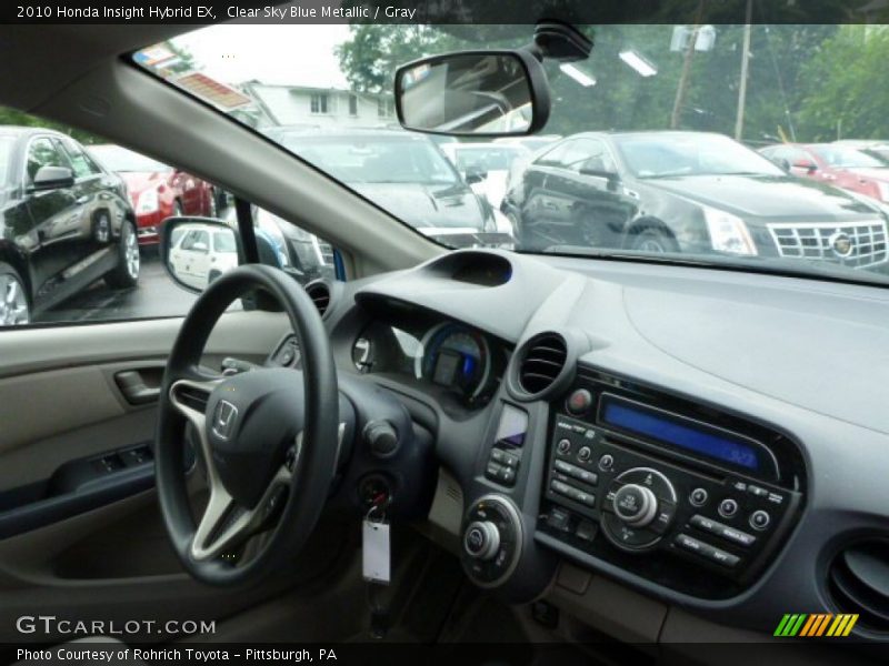 Clear Sky Blue Metallic / Gray 2010 Honda Insight Hybrid EX