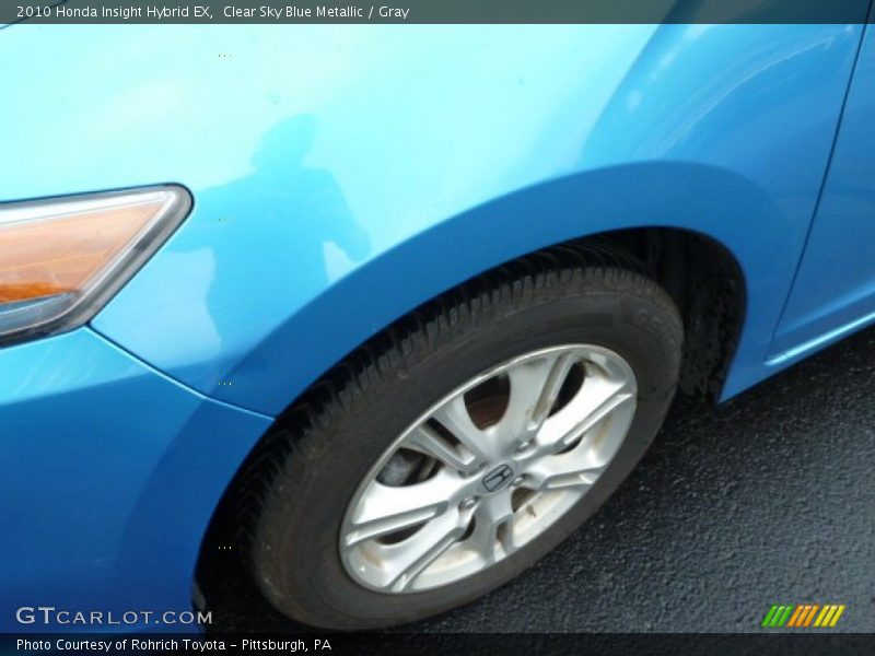 Clear Sky Blue Metallic / Gray 2010 Honda Insight Hybrid EX