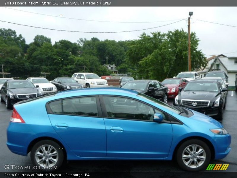 Clear Sky Blue Metallic / Gray 2010 Honda Insight Hybrid EX