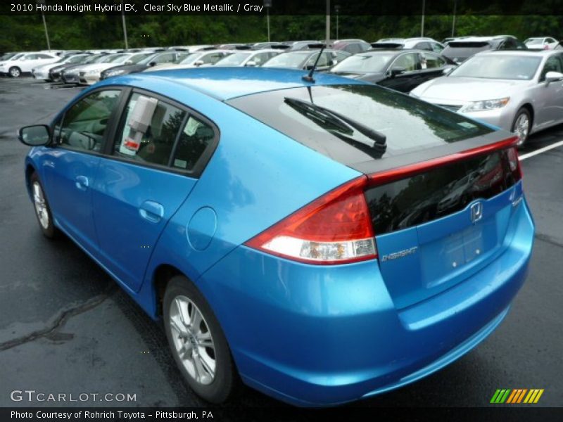 Clear Sky Blue Metallic / Gray 2010 Honda Insight Hybrid EX