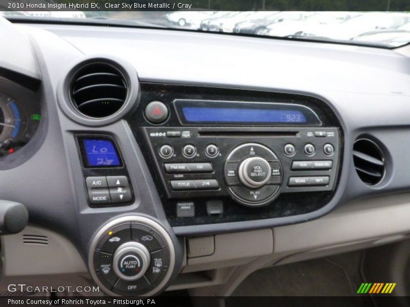 Clear Sky Blue Metallic / Gray 2010 Honda Insight Hybrid EX