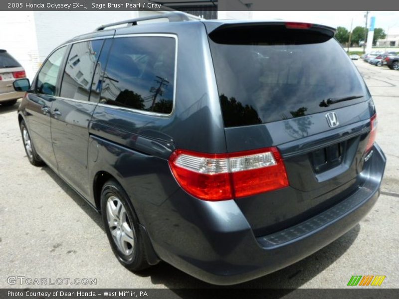 Sage Brush Pearl / Gray 2005 Honda Odyssey EX-L