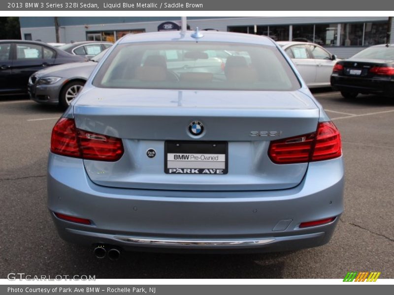 Liquid Blue Metallic / Saddle Brown 2013 BMW 3 Series 328i Sedan