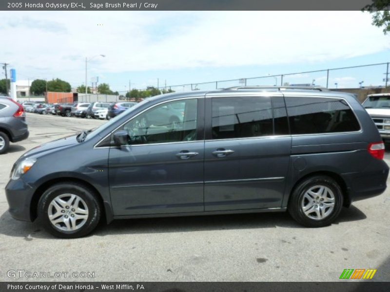 Sage Brush Pearl / Gray 2005 Honda Odyssey EX-L