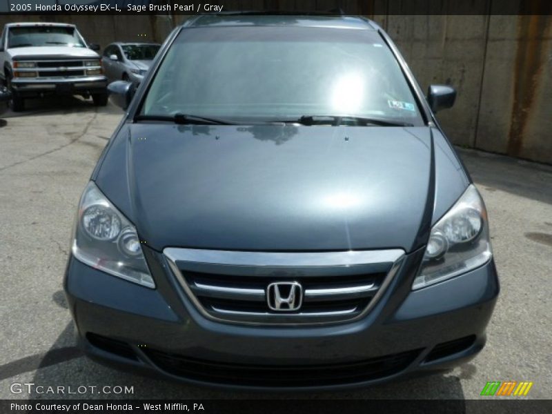 Sage Brush Pearl / Gray 2005 Honda Odyssey EX-L