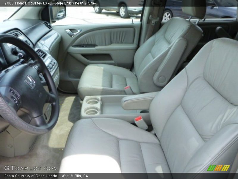 Sage Brush Pearl / Gray 2005 Honda Odyssey EX-L