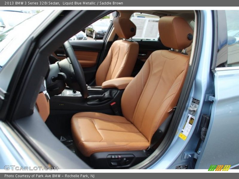 Liquid Blue Metallic / Saddle Brown 2013 BMW 3 Series 328i Sedan