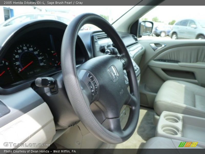 Sage Brush Pearl / Gray 2005 Honda Odyssey EX-L