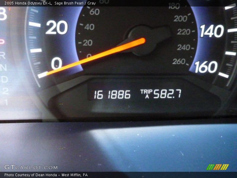 Sage Brush Pearl / Gray 2005 Honda Odyssey EX-L