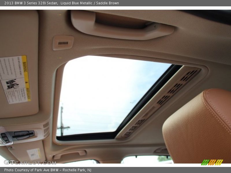 Liquid Blue Metallic / Saddle Brown 2013 BMW 3 Series 328i Sedan