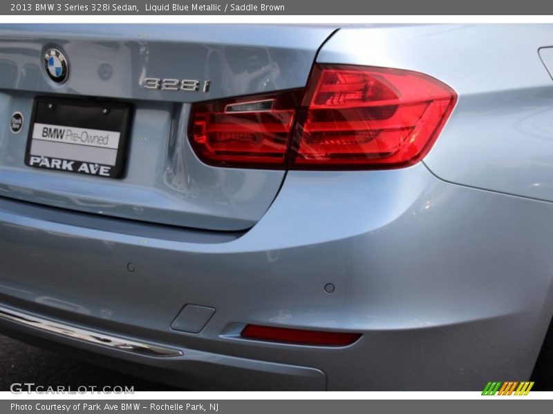 Liquid Blue Metallic / Saddle Brown 2013 BMW 3 Series 328i Sedan