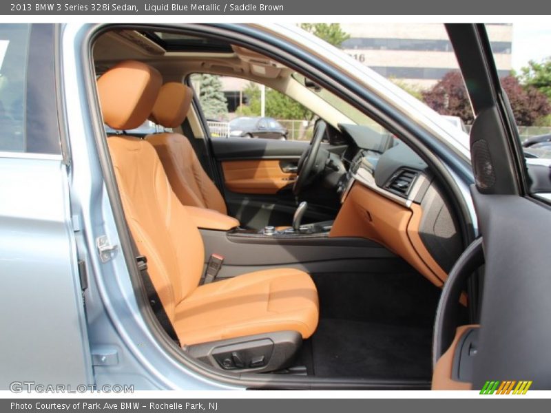 Liquid Blue Metallic / Saddle Brown 2013 BMW 3 Series 328i Sedan