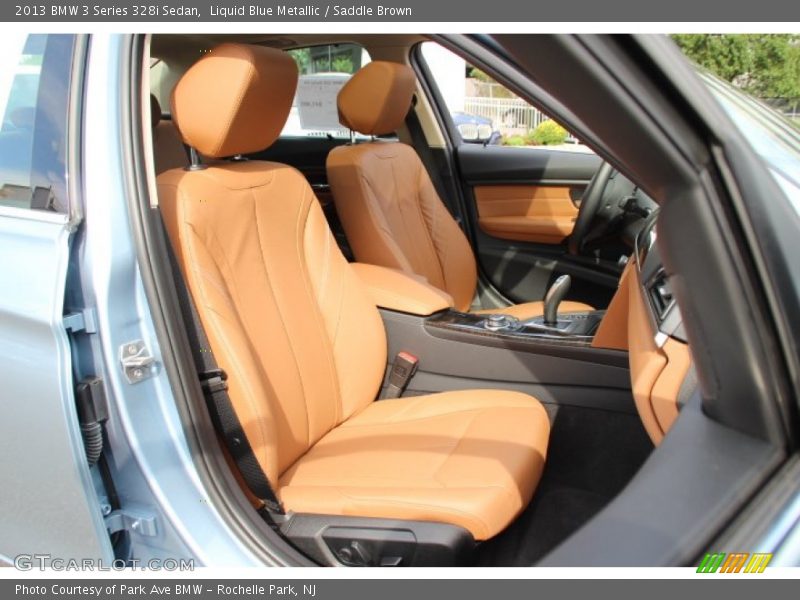 Liquid Blue Metallic / Saddle Brown 2013 BMW 3 Series 328i Sedan