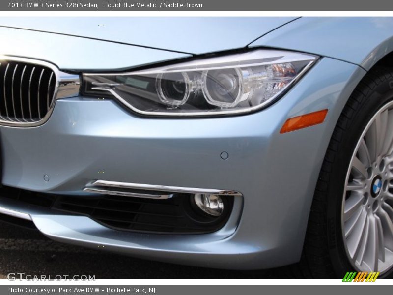 Liquid Blue Metallic / Saddle Brown 2013 BMW 3 Series 328i Sedan