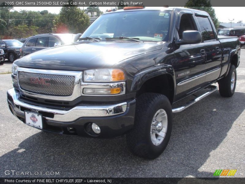 Carbon Metallic / Dark Pewter 2005 GMC Sierra 2500HD SLE Crew Cab 4x4