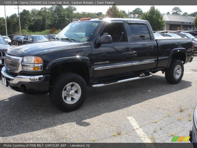 Carbon Metallic / Dark Pewter 2005 GMC Sierra 2500HD SLE Crew Cab 4x4