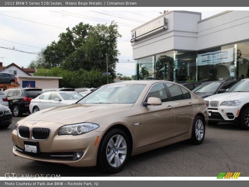 Milano Beige Metallic / Cinnamon Brown 2013 BMW 5 Series 528i Sedan