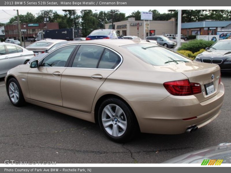 Milano Beige Metallic / Cinnamon Brown 2013 BMW 5 Series 528i Sedan