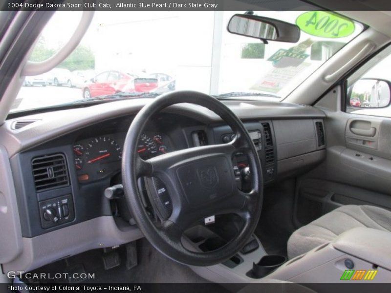 Atlantic Blue Pearl / Dark Slate Gray 2004 Dodge Dakota Sport Club Cab