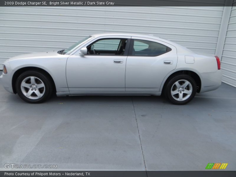 Bright Silver Metallic / Dark Slate Gray 2009 Dodge Charger SE