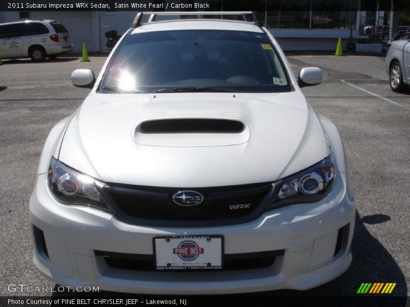 Satin White Pearl / Carbon Black 2011 Subaru Impreza WRX Sedan