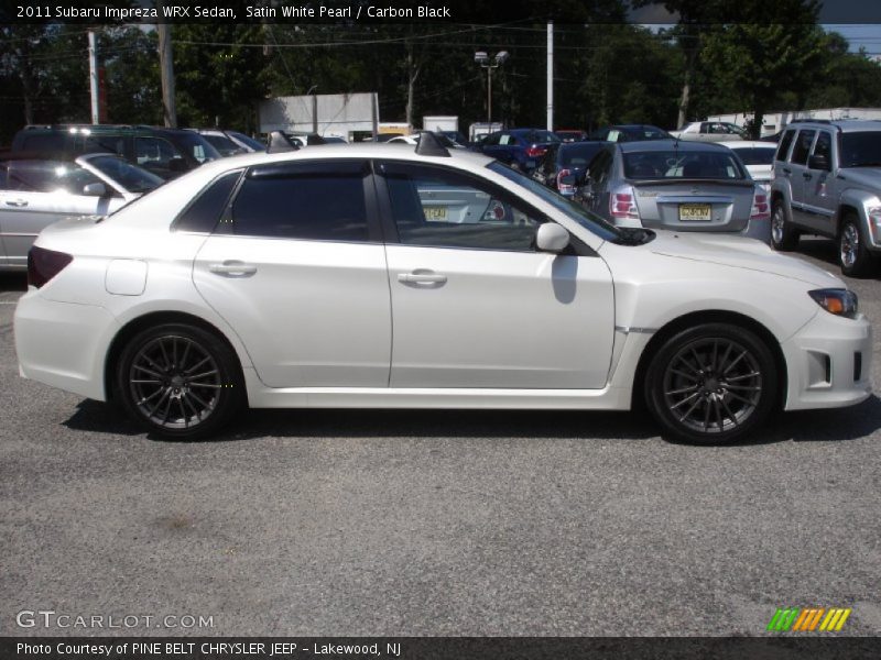 Satin White Pearl / Carbon Black 2011 Subaru Impreza WRX Sedan