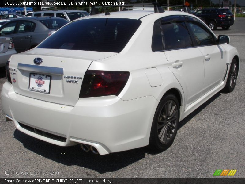Satin White Pearl / Carbon Black 2011 Subaru Impreza WRX Sedan