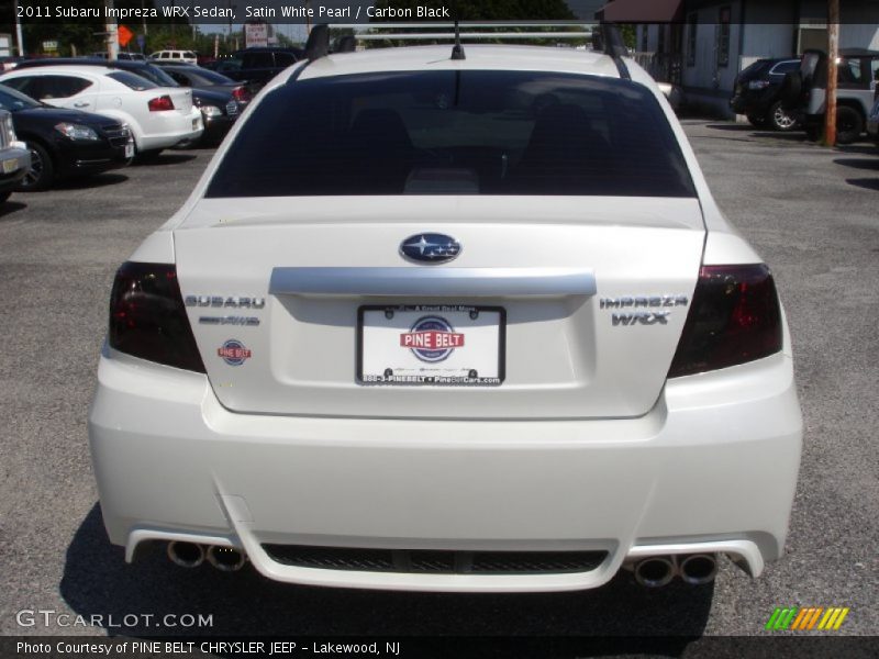 Satin White Pearl / Carbon Black 2011 Subaru Impreza WRX Sedan