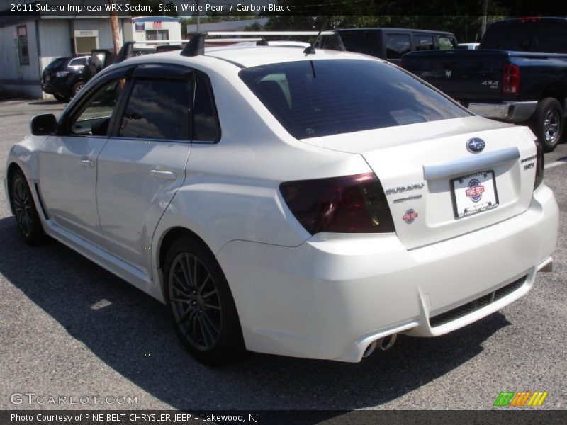 Satin White Pearl / Carbon Black 2011 Subaru Impreza WRX Sedan