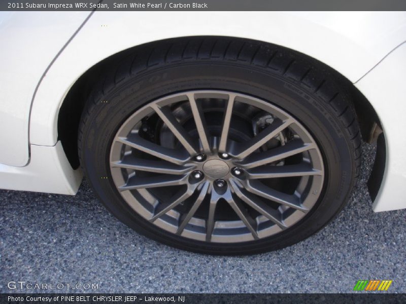 Satin White Pearl / Carbon Black 2011 Subaru Impreza WRX Sedan