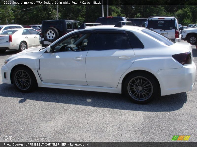 Satin White Pearl / Carbon Black 2011 Subaru Impreza WRX Sedan