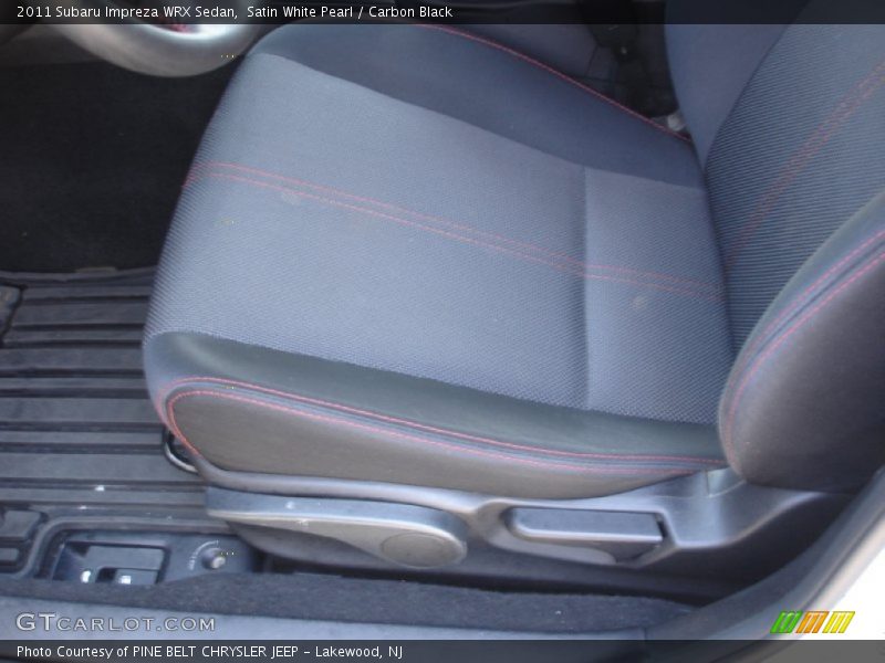 Satin White Pearl / Carbon Black 2011 Subaru Impreza WRX Sedan