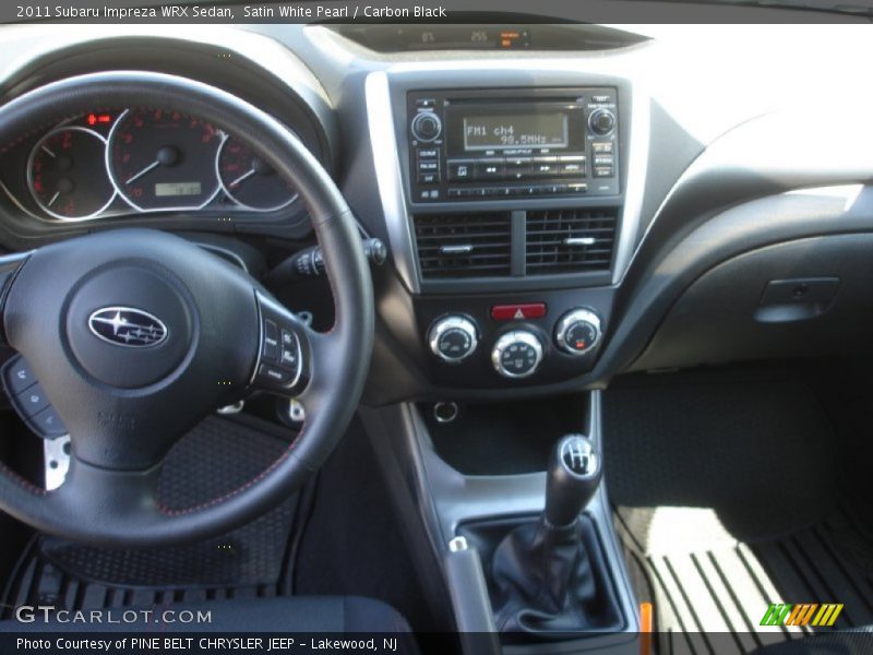 Satin White Pearl / Carbon Black 2011 Subaru Impreza WRX Sedan