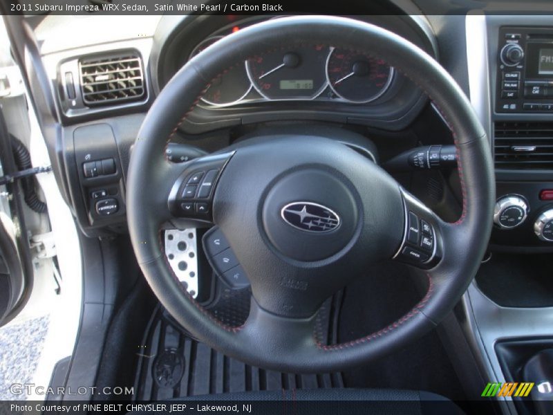 Satin White Pearl / Carbon Black 2011 Subaru Impreza WRX Sedan