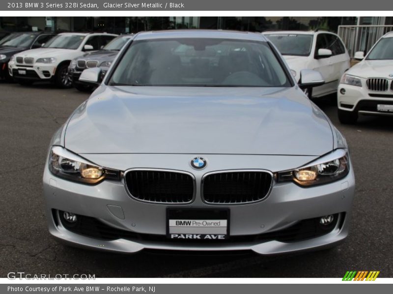 Glacier Silver Metallic / Black 2013 BMW 3 Series 328i Sedan