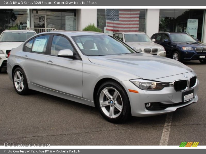 Glacier Silver Metallic / Black 2013 BMW 3 Series 328i Sedan