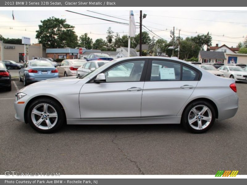 Glacier Silver Metallic / Black 2013 BMW 3 Series 328i Sedan